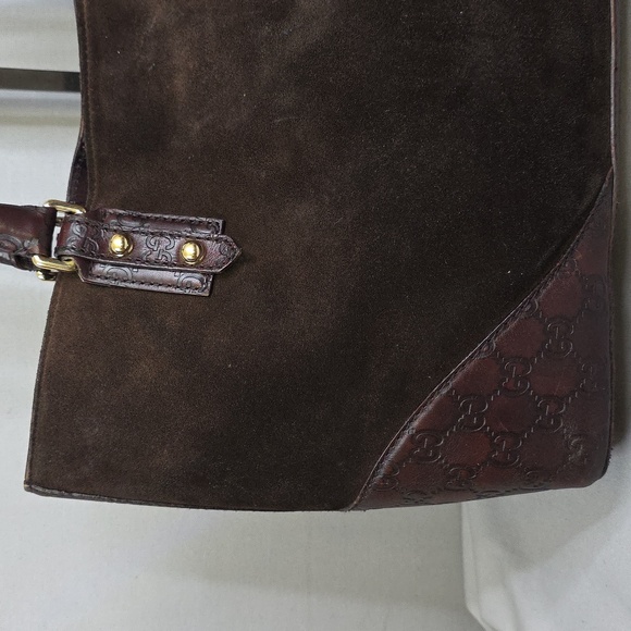 ✨️GUCCI Suede Horsebit Hasler Tote Bag - Picture 6 of 16